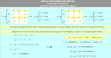 Ángulo que forman 2 rectas (dadas en paramétricas)
